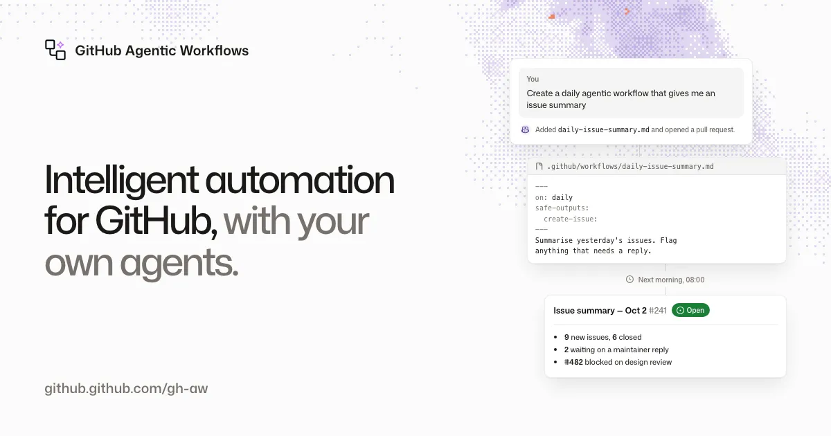 GitHub Agentic Workflows