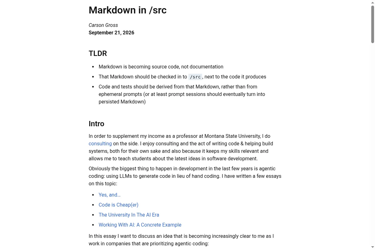 htmx 随笔:Markdown 正在变成源码