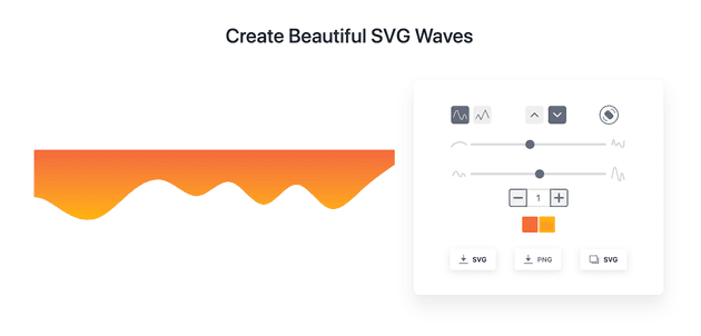 SVG 波浪形随机生成器